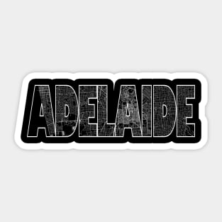 Adelaide Street Map Sticker